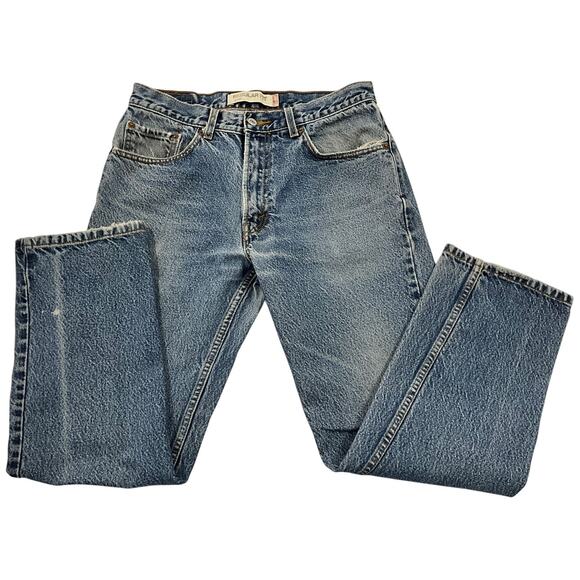 Levi's 505 Size 33x30 Men's Regular Fit Stone Washed Denim Jeans - Picture 1 of 10